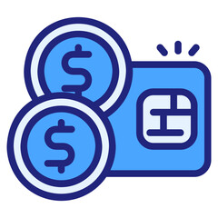 Payment blue icon