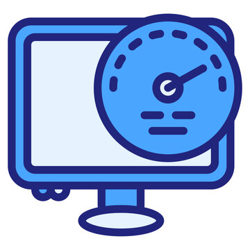 Performance blue icon