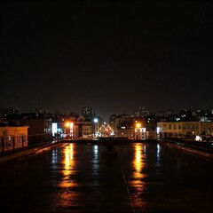 Fototapeta premium night view of the city