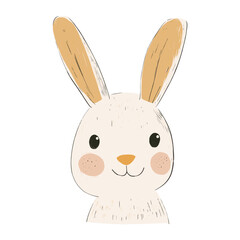 Obraz premium Cute bunny animal art illustration vector