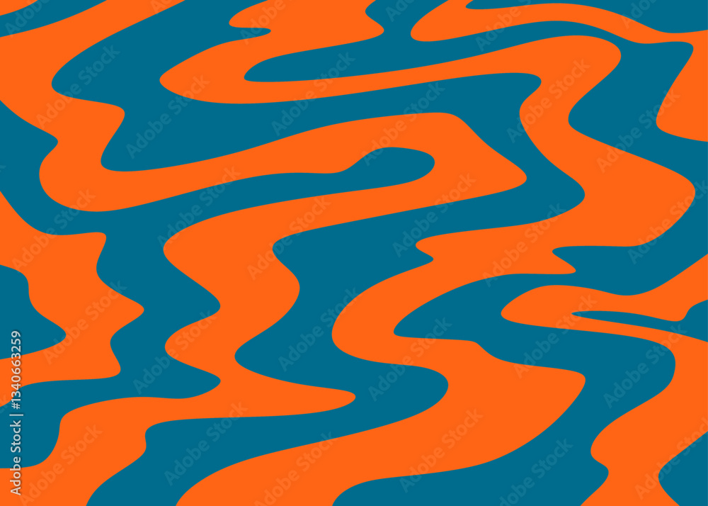 Poster minimalist background with abstract gradient wavy line pattern