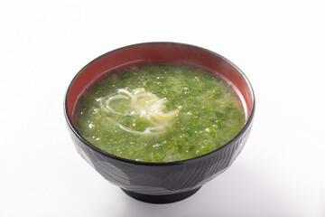 生青海苔　あおさ　味噌汁