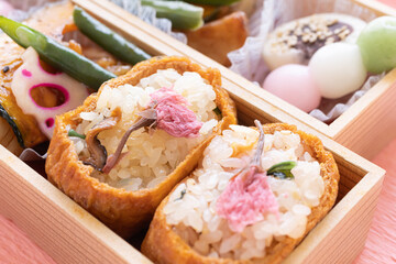 春のお花見弁当