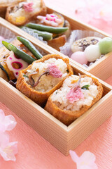 春のお花見弁当　