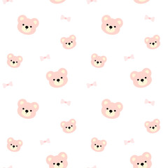 seamless pattern with teddy bears