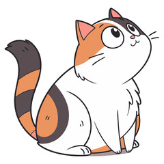 Cute Cartoon Cat Illustration