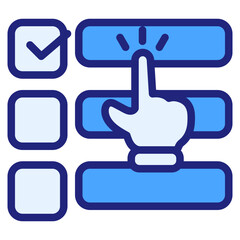 Obraz premium Priority blue icon