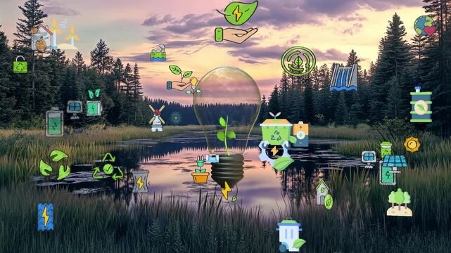 Environmental technology concept. Sustainable development goals. SDGs.