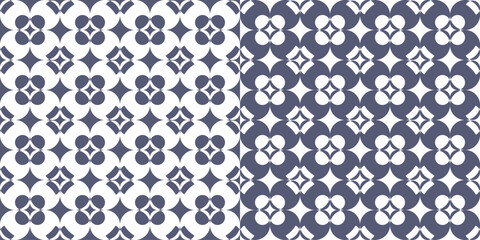 Square seamless vector backgrounds. Elements of geometric vector design for decor, interior, tiles, fabric.