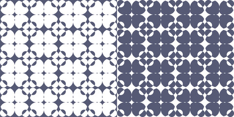 Square seamless vector backgrounds. Elements of geometric vector design for decor, interior, tiles, fabric.