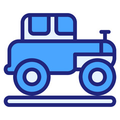 Automobile blue icon