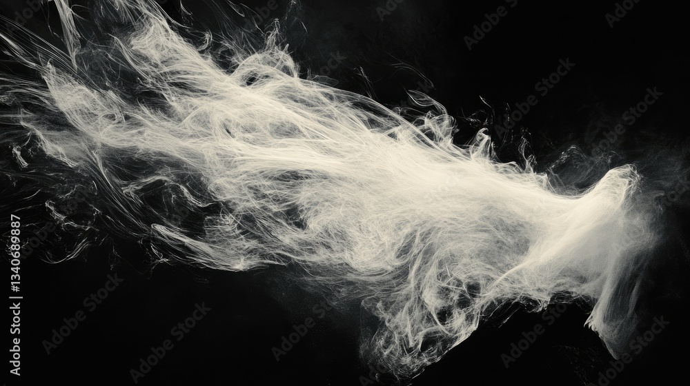 Poster dynamic light streaks across a dark background, creating a sense of speed and movement