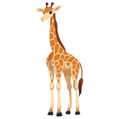 Obraz premium Giraffe walking giraffe illustration wildlife vector