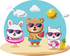 Fototapeta premium dog and cat