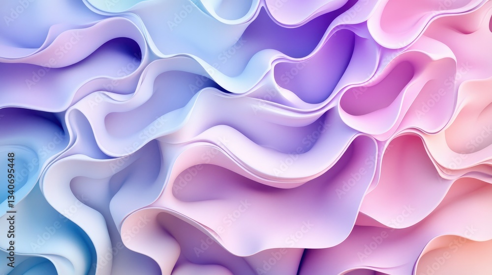 Poster soft pastel gradient background with smooth color transitions, perfect for modern design and digital