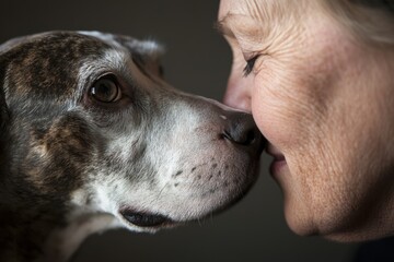 Compassionate Aging Intergenerational Healing through Rescue Animal Bonding - Wellness Narrative of Senior Emotional Connection and Empathetic Care