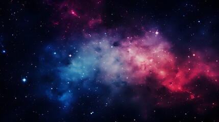 Naklejka premium Stunning image of a nebula and star cluster showcasing lensing effects of distant galaxies distorted by gravitational forces in space.