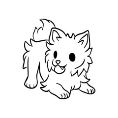 funny dog vector for children