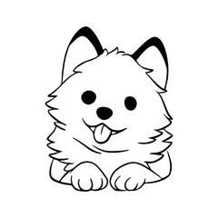 funny dog vector for children