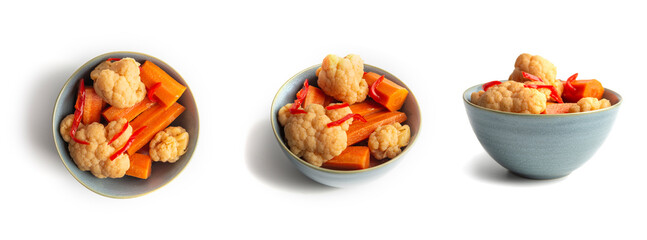 Fermented Cauliflower and Carrot Bowl
