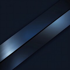 Black dark blue silver white modern abstract background. Geometric shape. Line stripe angle 3d shadow. Gradient. Metal metallic. Brushed matte. Business technology. Wide banner. Ai Generate   