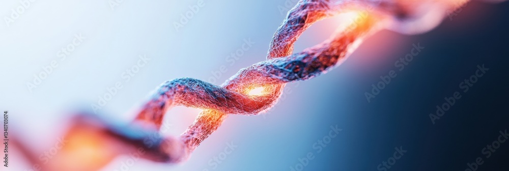 Poster Quantum Fusion Visualization Ethereal Digital DNA Spiral Representing Technological Innovation, AI-Driven Transformation, and Next-Generation Connectivity Ecosystems