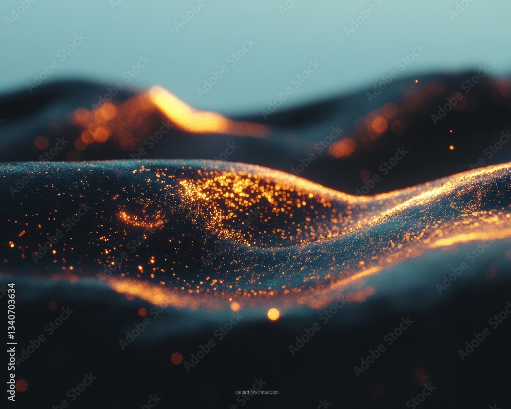 Poster Quantum Flux Immersive Digital Landscape of Algorithmic Intelligence - Transformative Data Visualization for AI-Driven Personalization Technologies