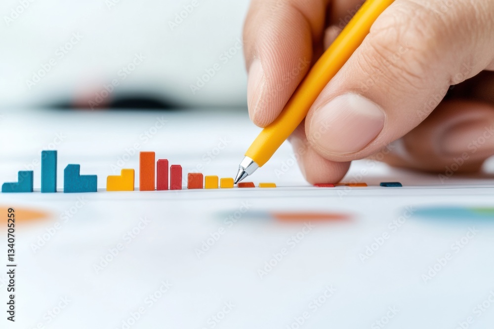 Aufkleber Minimalist Data Visualization Precision Analytics and Strategic Business Intelligence with Emerging AI-Driven Performance Tracking and Visual Trend Mapping