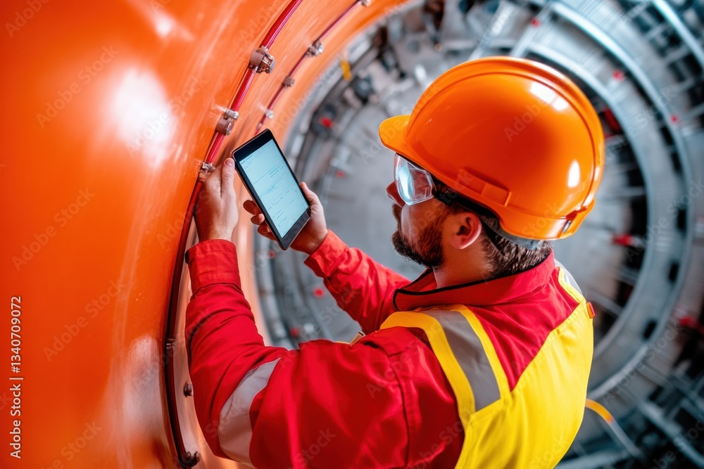 Poster Next-Gen Industrial Workflow AI-Powered Mobile Inspection Technology Transforming Field Operations with Immersive Digital Safety Performance