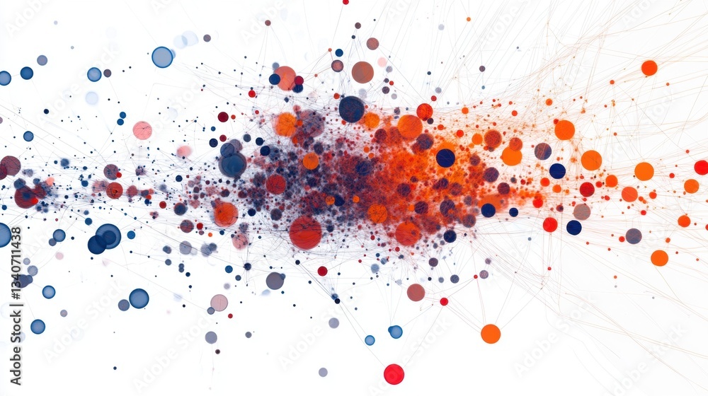 Poster visualizing machine learning data points in a network environment