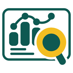 Analysis green icon