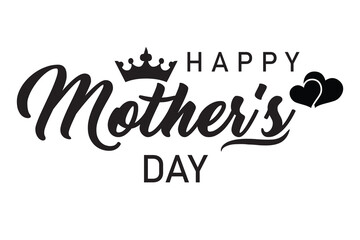HAPPY MOTHER'S DAY lettering calligraphy banner vector