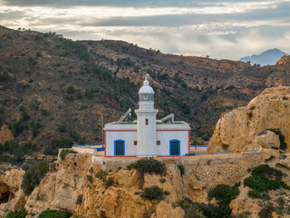 Faro del Albir en la costa Alicantina, Comunidad Valenciana