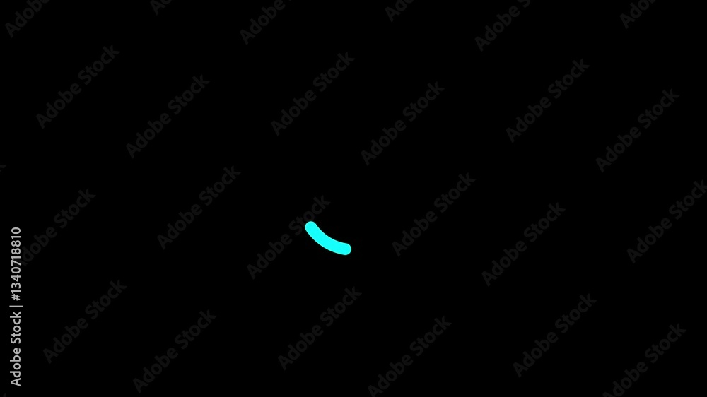 Poster circular loading bar with smooth progress animation. digital buffering indicator or retry icon on bl