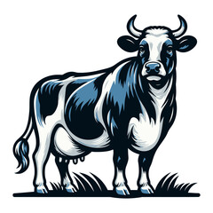 Cow vector and illustrations.