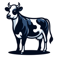 Fototapeta premium Cow vector and illustrations.