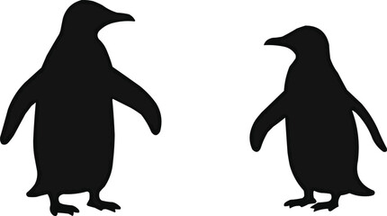 Solid Penguin Silhouette - Arctic Explorer