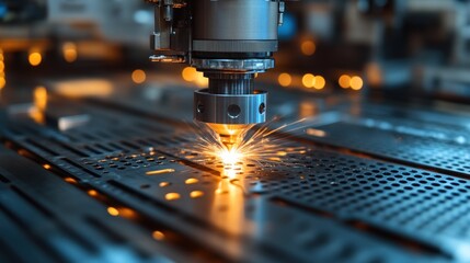 Industrial Laser Cutting Machine in Action: Precise Metalwork