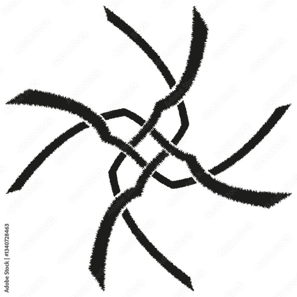 Poster concentric line icon. wave pattern symbol. circular layer design. vector illustration.