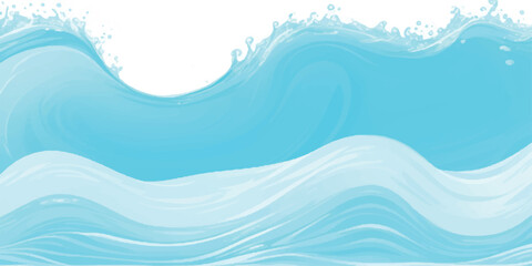 
Tranquil Abstract Watercolor Ocean Wave Texture with Soft Shades of Blue and Green, Ideal for Use as a Background in Ocean-Themed or Serene Graphic Designs.
