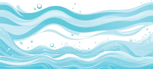 Soft Blue and Green Watercolor Ocean Wave Texture Background Featuring Abstract Waves Perfect for Creative Ocean-Inspired Graphic Design Projects and Elegant Visual Concepts.
