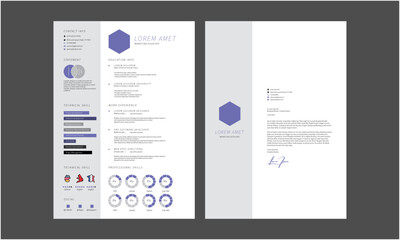 Creative CV resume templates, multipurpose resume design,