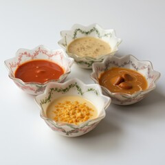  Assorted ceramic bowls with floral design
