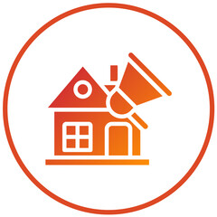 Vector Design House Marketing Icon Style