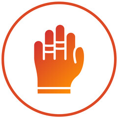 Vector Design Ring in Hand Icon Style