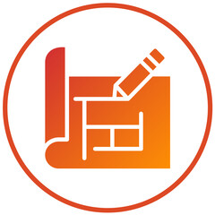 Vector Design Blueprint Icon Style