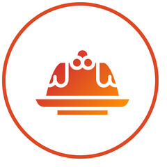 Vector Design Pudding Icon Style