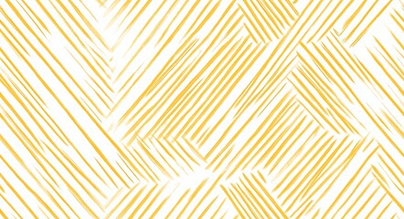 A yellow woven lines seamless pattern on a white  background