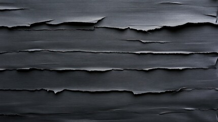 Abstract Dark Grey Torn Paper Texture Background