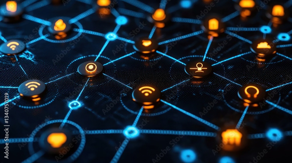 Poster global network connectivity: a visual representation of the internet of things